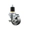 Service Caster 3'' Semi Steel Swivel 1-7/8'' Expanding Stem Caster with Brake SCC-EX20S314-SSS-TLB-178 - alternate 1